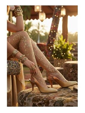 Vintage: new Petra Firenze ❤︎ Ombré Slingbacks Pumps Heels ❤︎ Metallic Leather